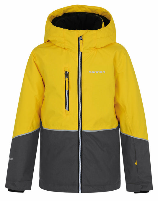 Kinder-Skijacke Hannah Anakin JR Vibrant Yellow/Dark Grey Melange 2