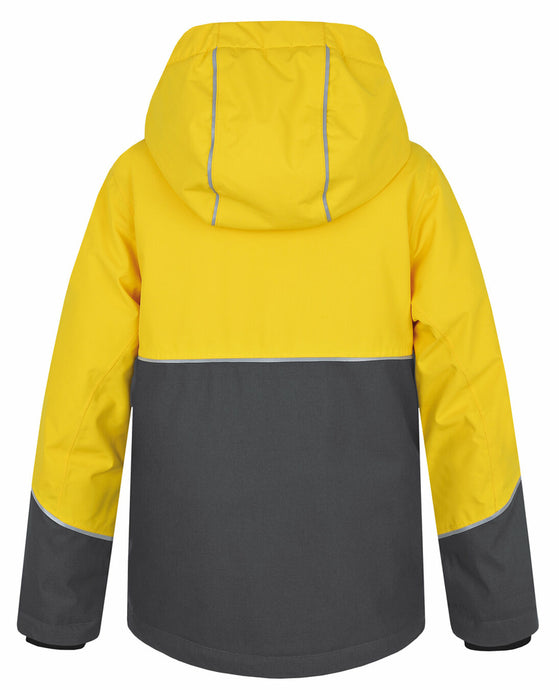 Kinder-Skijacke Hannah Anakin JR Vibrant Yellow/Dark Grey Melange 2