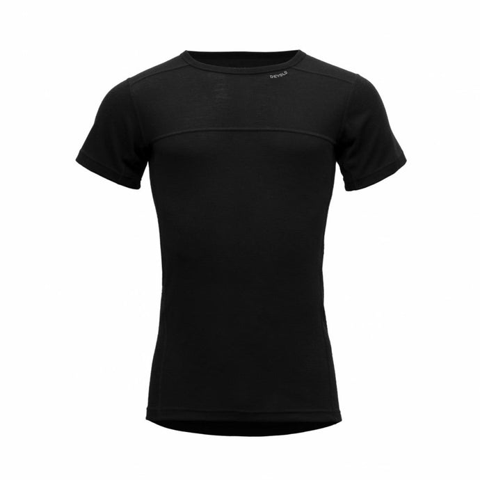 Herren-T-Shirt Devold Lauparen Merino 190 T-Shirt Man Schwarz