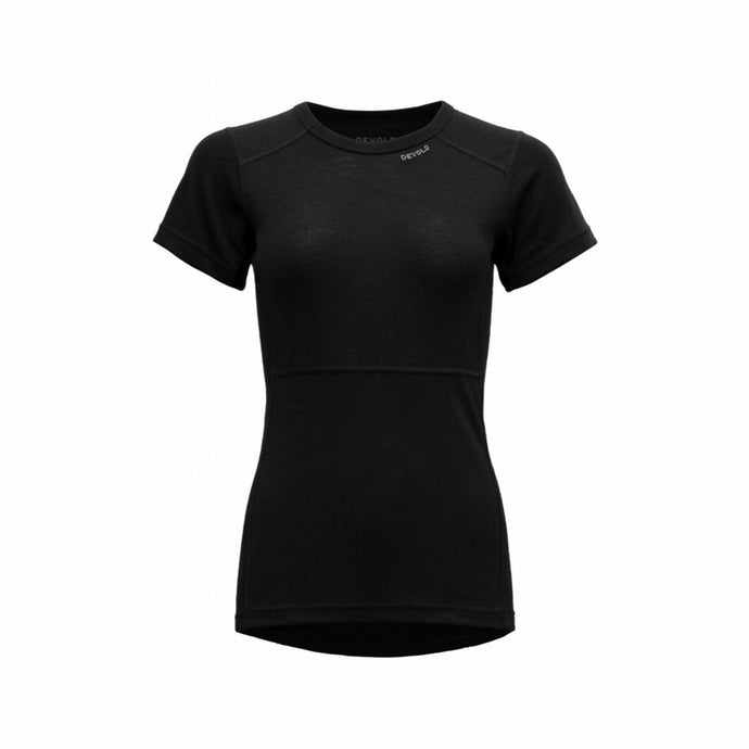 Damen-T-Shirt Devold Lauparen Merino 190 T-Shirt Woman Schwarz