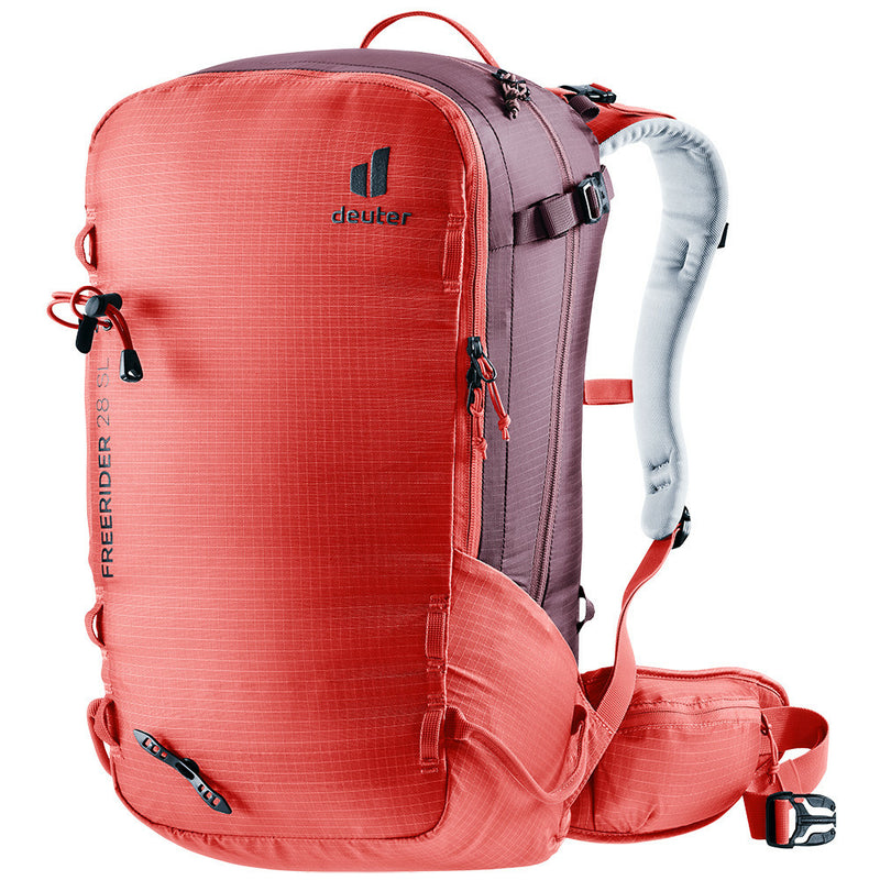 Laden Sie das Bild in Galerie -Viewer, Damen-Alpinrucksack Deuter Freerider 28L SL Johannisbeer-Kastanienbraun
