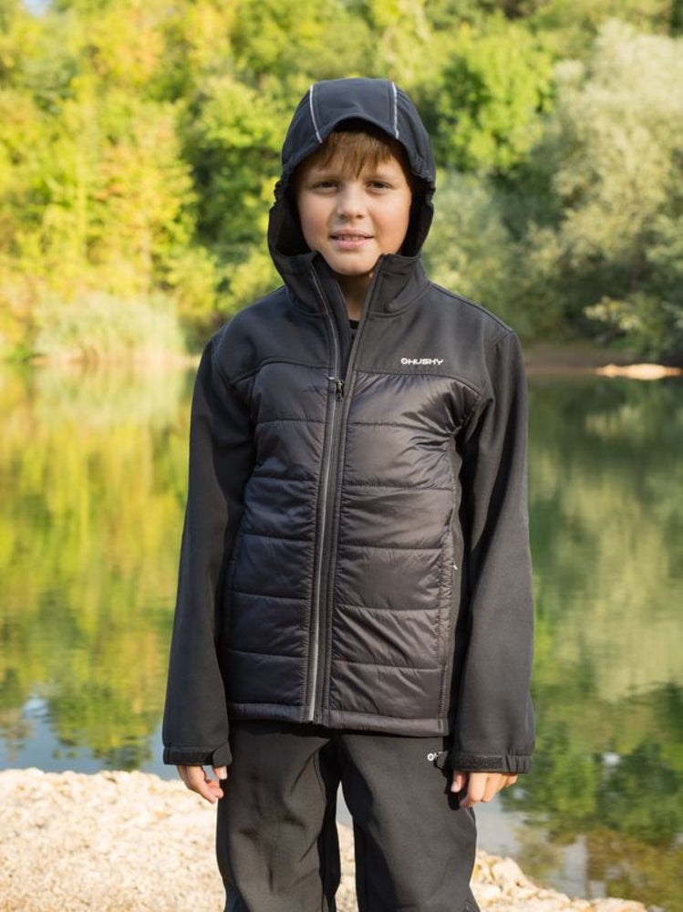 Laden Sie das Bild in Galerie -Viewer, Kinderjacke Husky Swany K schwarz
