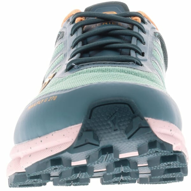 Laden Sie das Bild in Galerie -Viewer, Damen-Laufschuhe Inov-8 Trailfly G 270 v2 W Kiefer/Pfirsich
