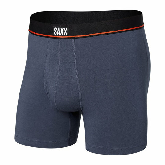 Herren-Boxershorts SAXX Non-Stop-Stretch-Baumwoll-Boxershorts Fly Deep Navy