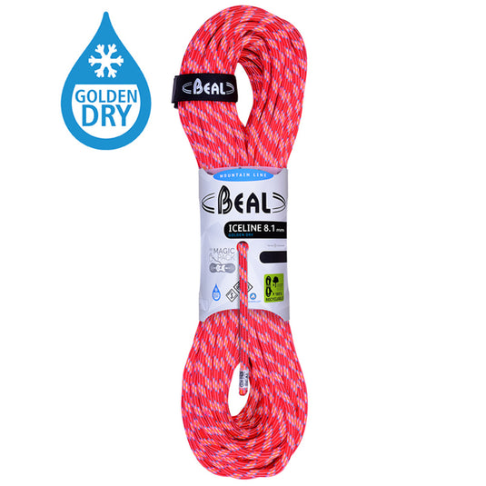 Seil Beal Ice Line 8,1 mm goldtrockenes Orange