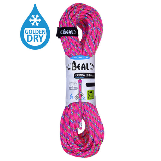 Seil Beal Cobra II 8,6 mm Golden dry Fuchsia