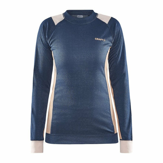 Damen Funktionsset Craft Core Dry Baselayer dunkelblau mit rosa