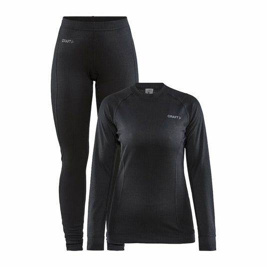 Damen Funktionsset Craft Core Dry Baselayer dunkelblau mit rosa