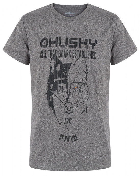 Kinder T-Shirt Husky cool dry Tash K dunkel. grau