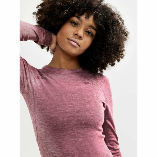 Damen Funktions-T-Shirt Craft Core Wool Merino LS rosa