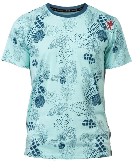 Herren T-Shirt Rafiki Slack Print eierschalenblau