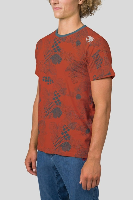 Herren T-Shirt Rafiki Slack Print mecca orange orange