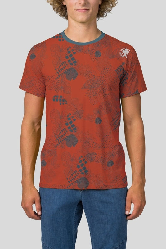 Herren T-Shirt Rafiki Slack Print mecca orange orange