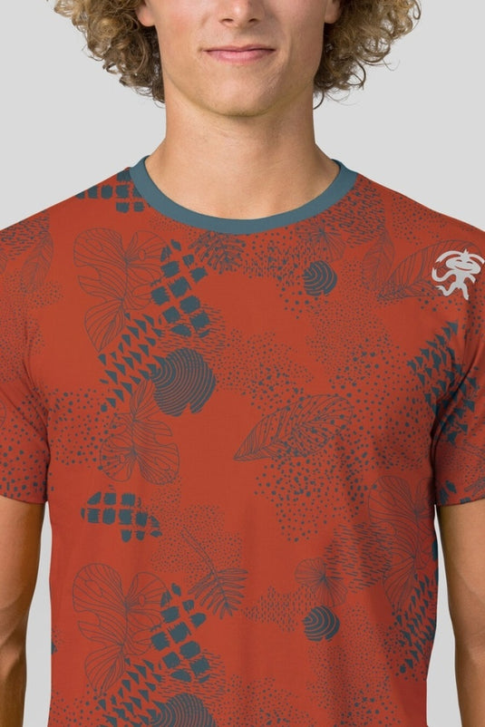 Herren T-Shirt Rafiki Slack Print mecca orange orange