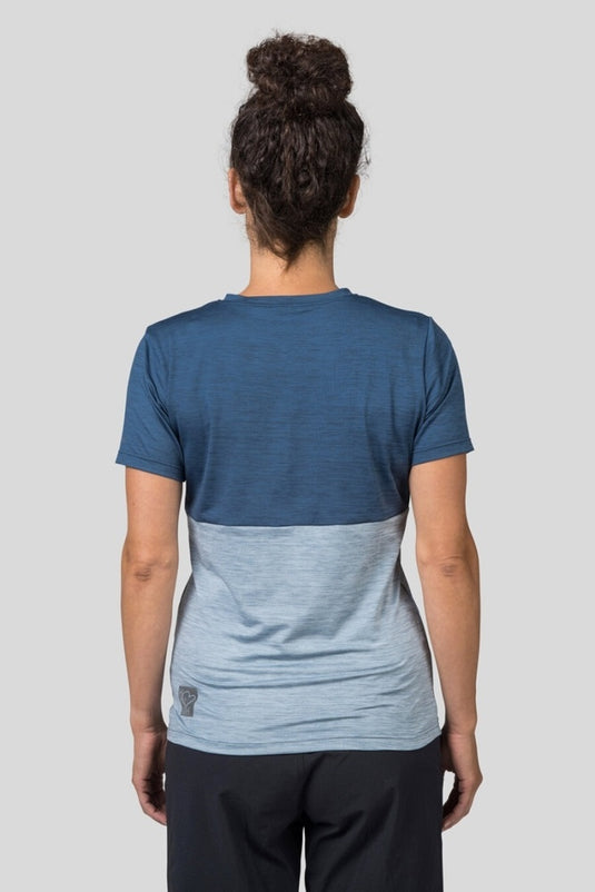 Damen T-Shirt Hannah Berry India Ink Mel/Pearl Blue Mel