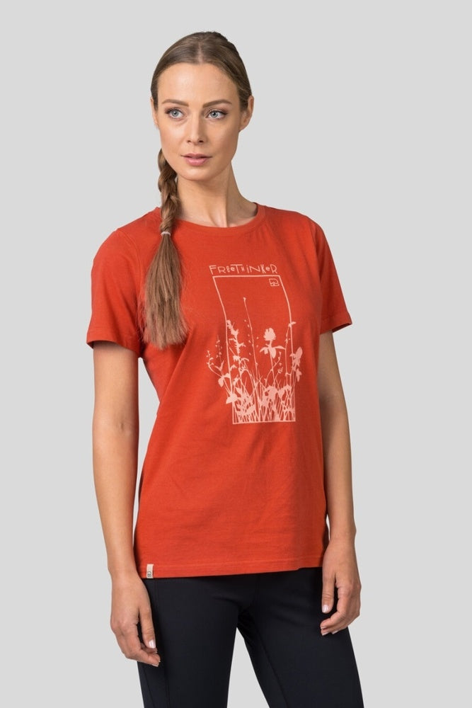 Laden Sie das Bild in Galerie -Viewer, Damen-T-Shirt Hannah Chucki Mekka Orange
