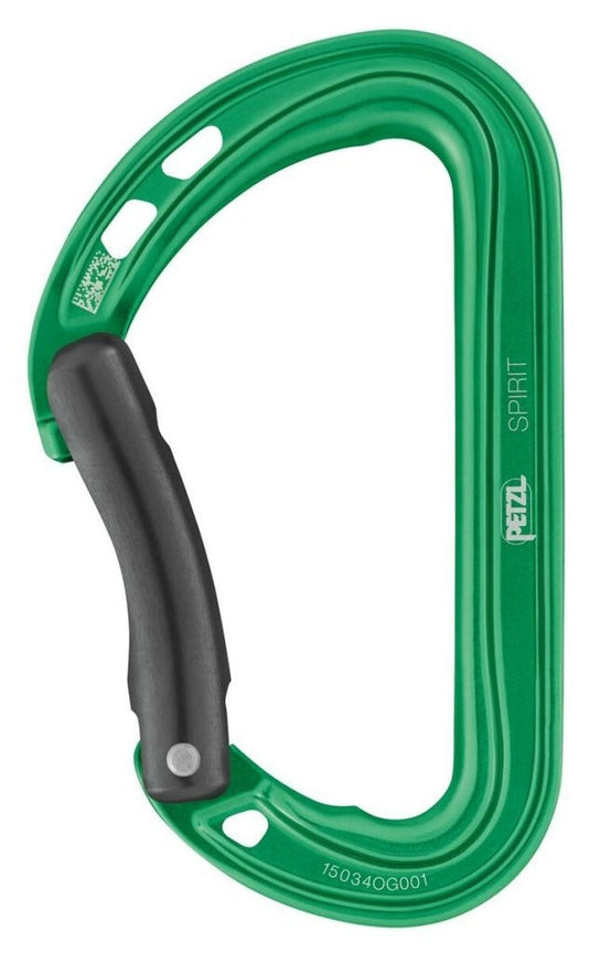 Karabina Petzl Spirit Bent Gate Grün