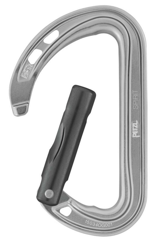 Karabina Petzl Spirit Straight Gate Grau