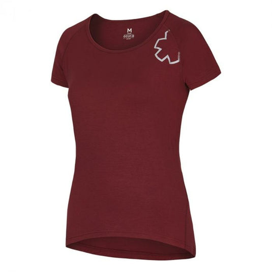 Damen-T-Shirt Ocún Bamboo Blossom Women Wine Merlo