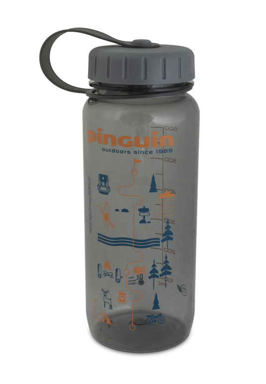 Flasche PINGUIN Tritan Slim Bottle 0,65L grau