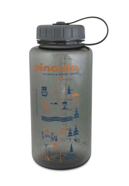 Flasche PINGUIN Tritan Fat Bottle 1,0L grau