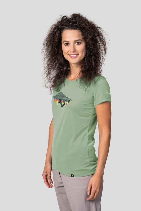 Damen T-Shirt Hannah Cordy rauchgrün