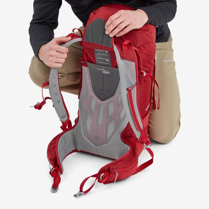 Laden Sie das Bild in Galerie -Viewer, Outdoor-Rucksack Montane Azote 32L Einstellbar Acer rot
