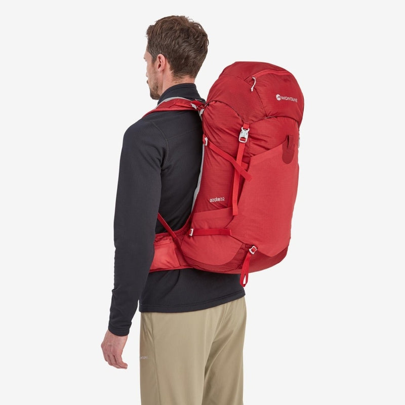 Laden Sie das Bild in Galerie -Viewer, Outdoor-Rucksack Montane Azote 32L Einstellbar Acer rot
