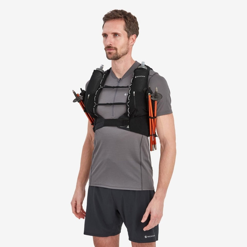 Laden Sie das Bild in Galerie -Viewer, Unisex-Laufweste Montane Gecko VP 12L + Schwarz
