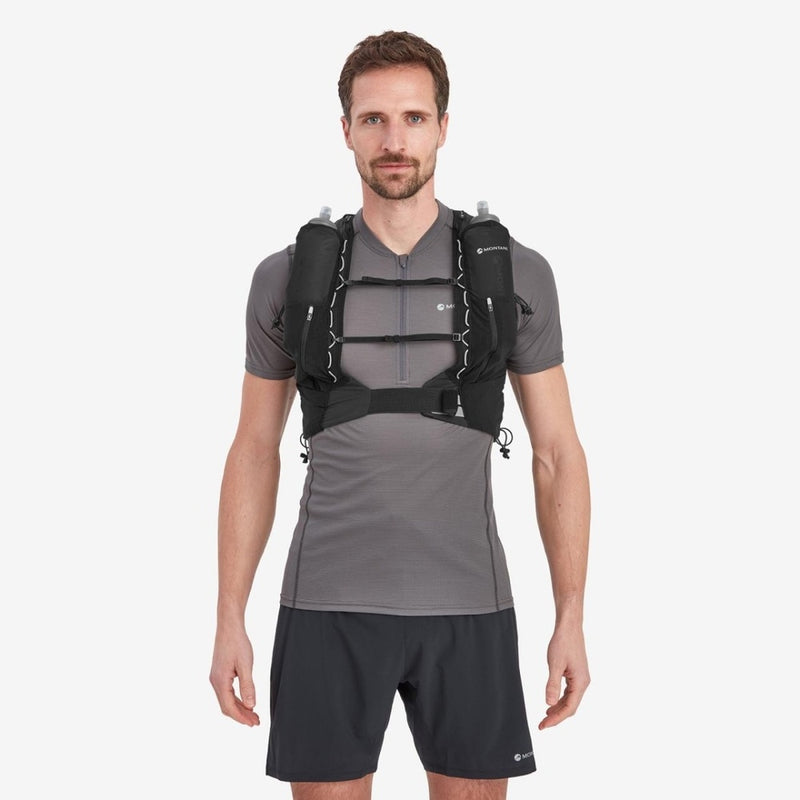 Laden Sie das Bild in Galerie -Viewer, Unisex-Laufweste Montane Gecko VP 12L + Schwarz
