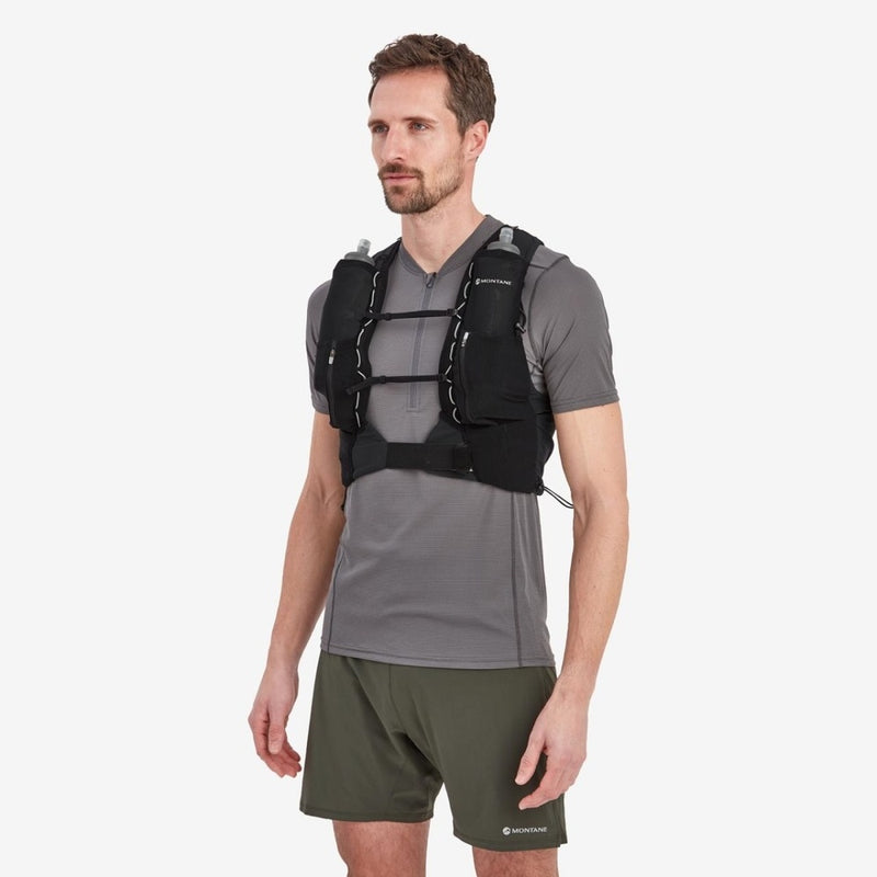 Laden Sie das Bild in Galerie -Viewer, Unisex-Laufweste Montane Gecko VP 5L + Schwarz
