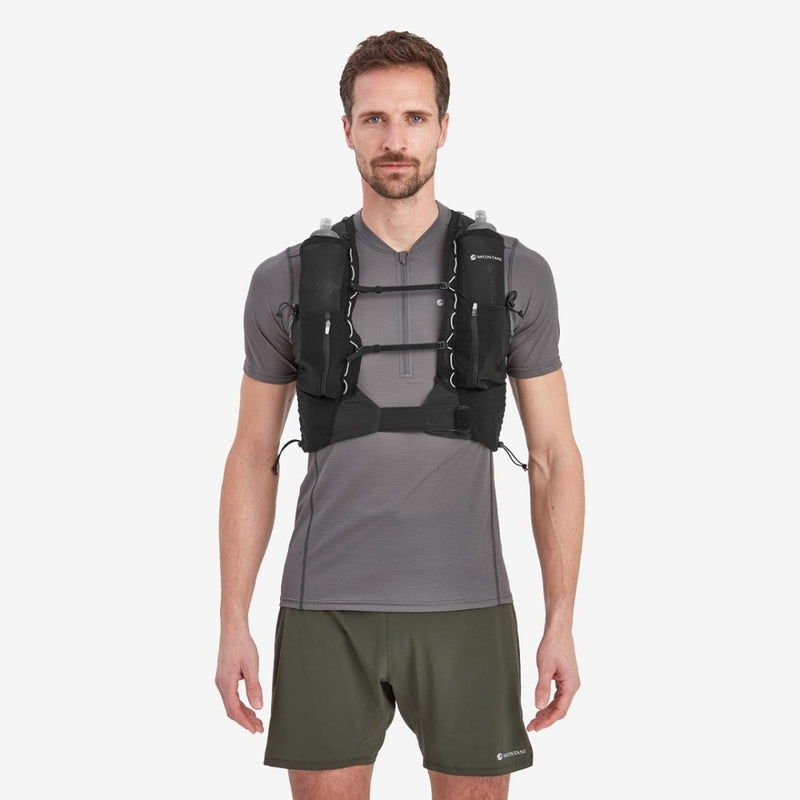 Laden Sie das Bild in Galerie -Viewer, Unisex-Laufweste Montane Gecko VP 5L + Schwarz
