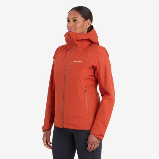 Damen-Jacke Nr. 253075° Mokka-Jacke Montane Spirit Safranrot