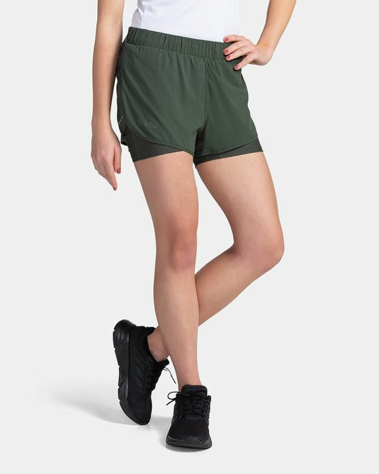 Damen-Laufshorts Kilpi Bergen-W Dunkelgrau