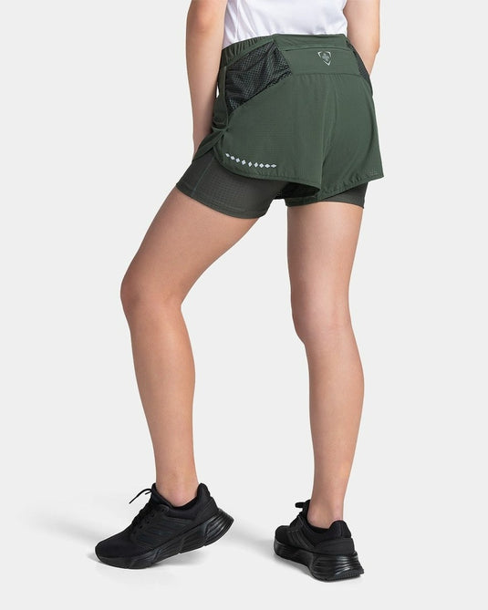 Damen-Laufshorts Kilpi Bergen-W Dunkelgrau