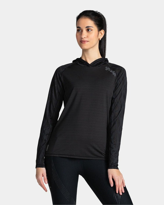 Damen-Fitness-Sweatshirt Kilpi Aileen-W schwarz