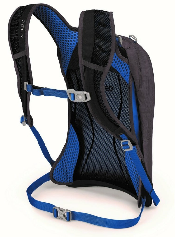 Laden Sie das Bild in Galerie -Viewer, Damen-Fahrradrucksack Osprey Sylva 5L Space Travel Grau
