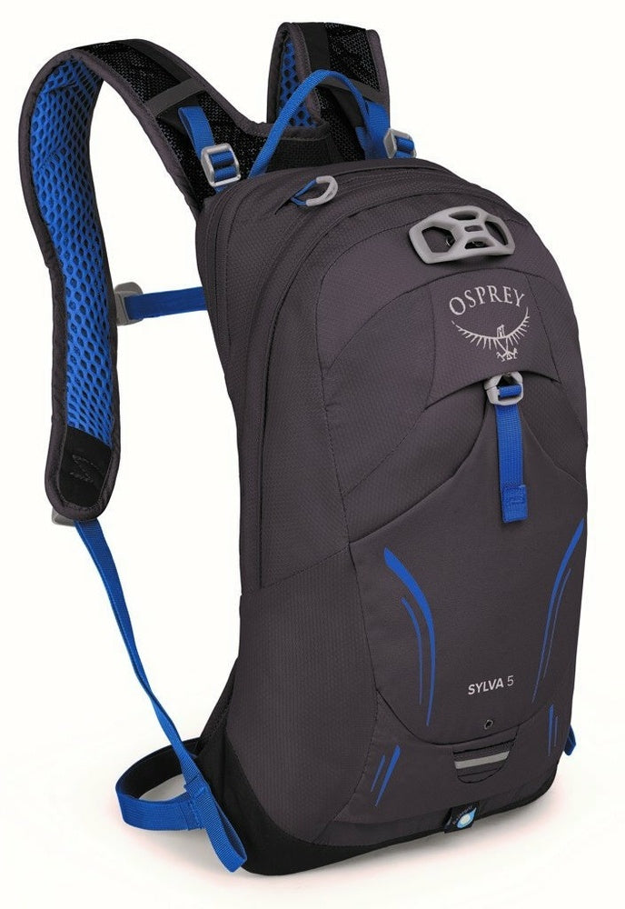 Laden Sie das Bild in Galerie -Viewer, Damen-Fahrradrucksack Osprey Sylva 5L Space Travel Grau
