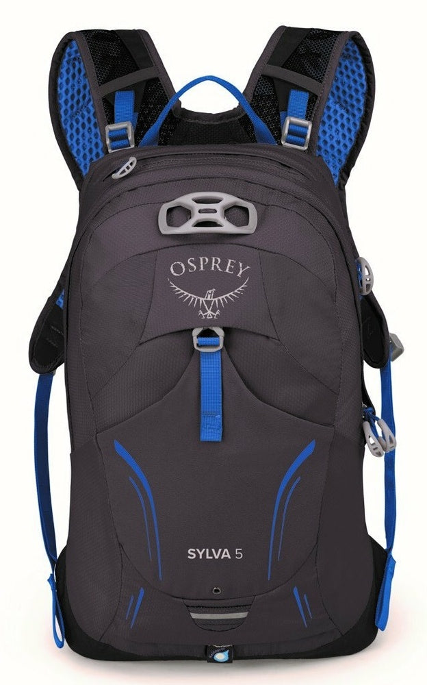 Laden Sie das Bild in Galerie -Viewer, Damen-Fahrradrucksack Osprey Sylva 5L Space Travel Grau
