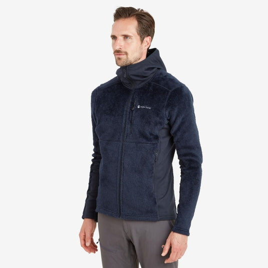 Herren-Fleecejacke Montane Protium XPD Hoodie Eclipse blau