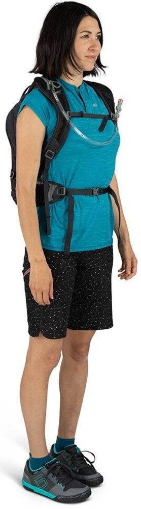 Laden Sie das Bild in Galerie -Viewer, Damen-Fahrradrucksack Osprey Raven 10L Space Travel Grau
