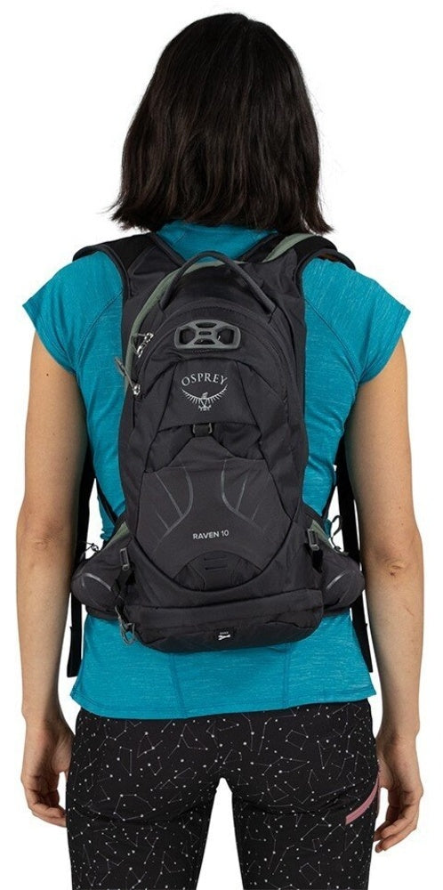 Laden Sie das Bild in Galerie -Viewer, Damen-Fahrradrucksack Osprey Raven 10L Space Travel Grau
