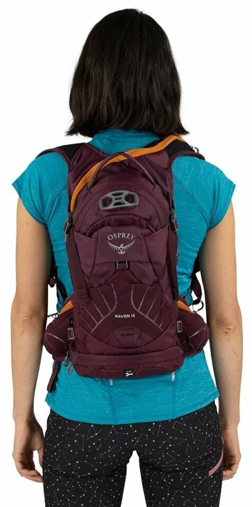 Damen-Fahrradrucksack Osprey Raven 14L Aprium lila