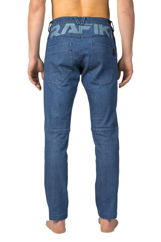 Herren-Kletterjeans Rafiki Aran Dunkelblauer Denim