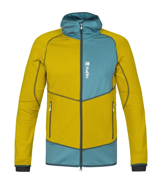 Herren-Kletterjacke Rafiki Ascent Olivenöl/Gobelin