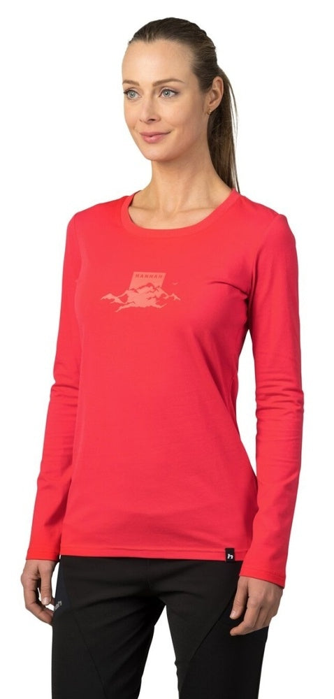 Damen-T-Shirt mit langen Ärmeln Hannah Elara Hibiscus