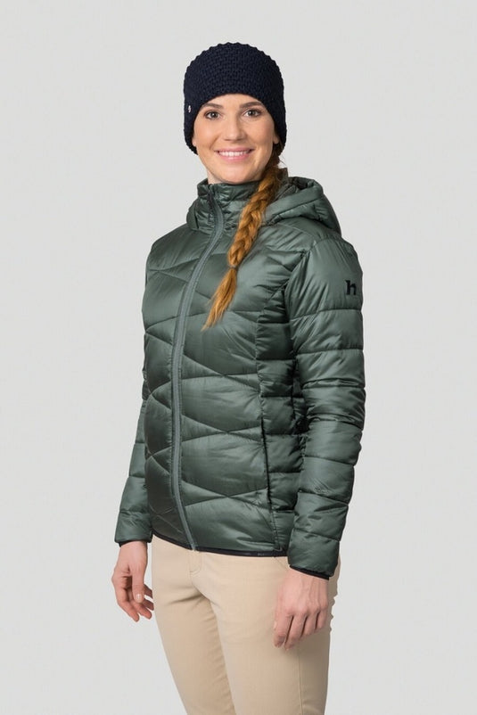 Damen-Wander-Winterjacke Hannah Betlis Dark Forest