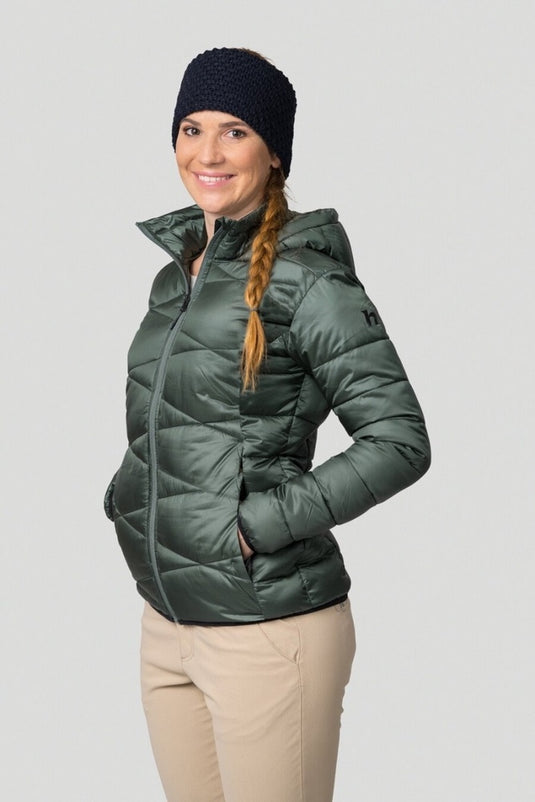 Damen-Wander-Winterjacke Hannah Betlis Dark Forest