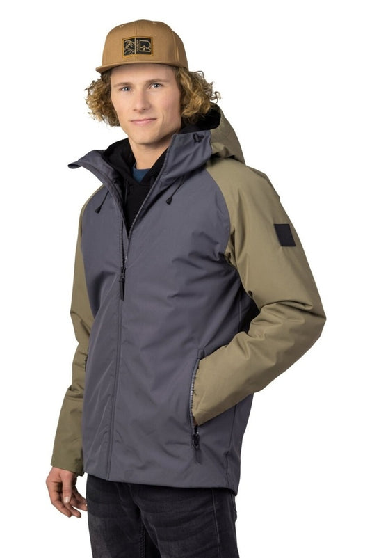 Herren-Winterjacke Hannah Mascon Asphalt/verbranntes Oliv