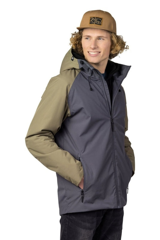 Herren-Winterjacke Hannah Mascon Asphalt/verbranntes Oliv